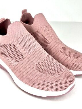 Danskin Dusty Rose Knit Slip-On Sneakers